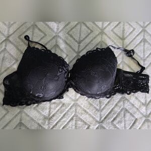 XOXO Black Lace Bra